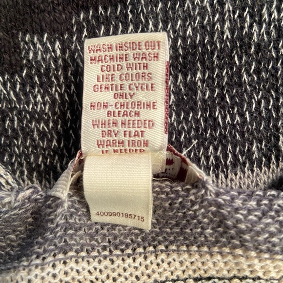 Mudd long cardigan Aztec print Boho western Sz Small black, gray, white EUC - Picture 3 of 5